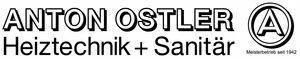 Das Bild zeigt ein Logo für "Anton Ostler Heizungstechnik + Sanitär", ein Meisterbetrieb seit 1949. Das Bild zeigt ein Logo für "Anton Ostler Heizungstechnik + Sanitär", ein Meisterbetrieb seit 1949.